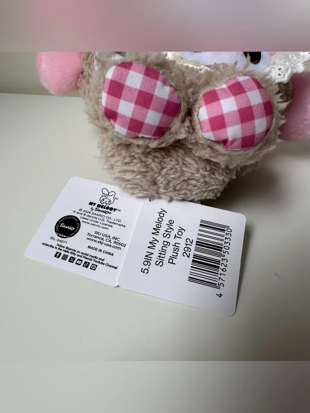 My Melody Sitting Style Plush